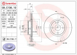 Brzdový kotouč BREMBO 09.C136.11 - MAZDA