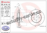 Brzdový kotouč BREMBO 09.A116.11