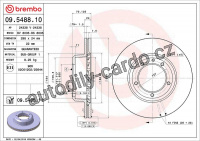 Brzdový kotouč BREMBO 09.5488.11
