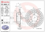 Brzdový kotouč BREMBO 09.8890.21