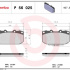 Sada brzdových destiček BREMBO P56025 - SUBARU