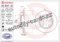 Brzdový kotouč BREMBO 08.B347.40