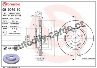 Brzdový kotouč BREMBO 09.9079.11