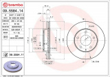 Brzdový kotouč BREMBO 09.5584.14 - MAZDA
