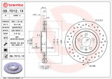 Brzdový kotouč BREMBO 09.7012.1X
