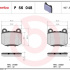 Sada brzdových destiček BREMBO P56048 - NISSAN
