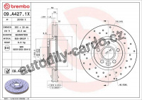 Brzdový kotouč BREMBO 09.A427.1X