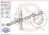 Brzdový kotouč BREMBO 09.8545.11