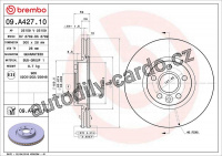 Brzdový kotouč BREMBO 09.A427.11