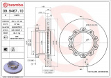 Brzdový kotouč BREMBO 09.9467.10 - MAN