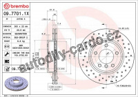 Brzdový kotouč BREMBO 09.7701.1X