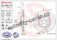 Brzdový kotouč BREMBO 09.4939.2X