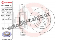Brzdový kotouč BREMBO 08.N233.11