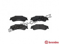 Sada brzdových destiček BREMBO P10002 - CHEVROLET Sada brzdových destiček BREMBO P10002 - CHEVROLET