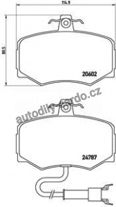 Sada brzdových destiček BREMBO P36009 - JAGUAR Sada brzdových destiček BREMBO P36009 - JAGUAR