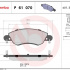 Sada brzdových destiček BREMBO P61070 - CITROËN Sada brzdových destiček BREMBO P61070 - CITROËN