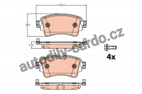 Sada brzdových destiček TRW GDB2132