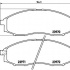 Sada brzdových destiček BREMBO P56049 - NISSAN Sada brzdových destiček BREMBO P56049 - NISSAN