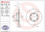 Brzdový kotouč BREMBO 09.7118.10 - NISSAN