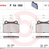 Sada brzdových destiček BREMBO P54052 - MITSUBISHI Sada brzdových destiček BREMBO P54052 - MITSUBISHI