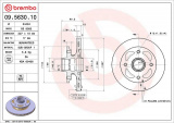 Brzdový kotouč BREMBO 09.5630.10 - MAZDA