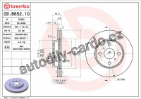 Brzdový kotouč BREMBO 09.B652.10