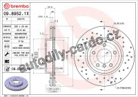 Brzdový kotouč BREMBO 09.8952.1X