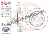 Brzdový kotouč BREMBO 09.N235.21