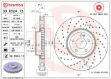 Brzdový kotouč BREMBO 09.D524.13 - MERCEDES-BENZ