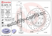 Brzdový kotouč BREMBO 09.A270.1X