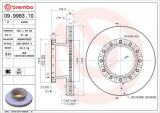Brzdový kotouč BREMBO 09.9983.10 - IVECO