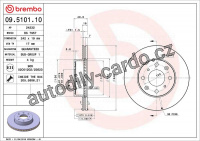 Brzdový kotouč BREMBO 09.5101.10 - HONDA
