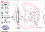 Brzdový kotouč BREMBO 09.8004.41 - ALFA ROMEO
