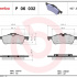Sada brzdových destiček BREMBO P06032