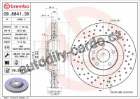 Brzdový kotouč BREMBO 09.8841.3X