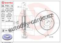 Brzdový kotouč BREMBO 09.7731.11