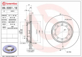 Brzdový kotouč BREMBO 09.5351.10