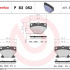 Sada brzdových destiček BREMBO P83052 - TOYOTA Sada brzdových destiček BREMBO P83052 - TOYOTA