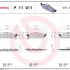 Sada brzdových destiček BREMBO P11011 - CHRYSLER Sada brzdových destiček BREMBO P11011 - CHRYSLER