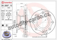 Brzdový kotouč BREMBO 09.8367.10