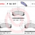 Sada brzdových destiček BREMBO P54017 - MITSUBISHI