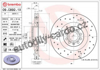 Brzdový kotouč BREMBO 09.C892.1X