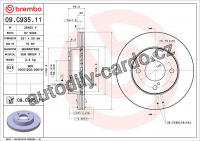 Brzdový kotouč BREMBO 09.C935.11 - SUZUKI Brzdový kotouč BREMBO 09.C935.11 - SUZUKI