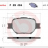 Sada brzdových destiček BREMBO P83054 - TOYOTA Sada brzdových destiček BREMBO P83054 - TOYOTA