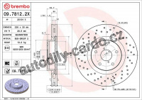 Brzdový kotouč BREMBO 09.7812.2X Brzdový kotouč BREMBO 09.7812.2X