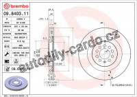 Brzdový kotouč BREMBO 09.8403.11