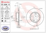 Brzdový kotouč BREMBO 09.5296.10 - RENAULT