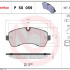 Sada brzdových destiček BREMBO P50059 - MERCEDES-BENZ