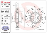 Brzdový kotouč BREMBO 09.B352.1X - RENAULT