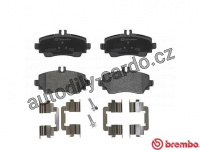 Sada brzdových destiček BREMBO P50036 - MERCEDES-BENZ Sada brzdových destiček BREMBO P50036 - MERCEDES-BENZ